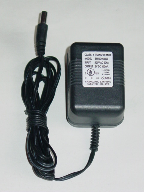 NEW Changzhou SH-DC060300 AC Adapter 6V 300mA